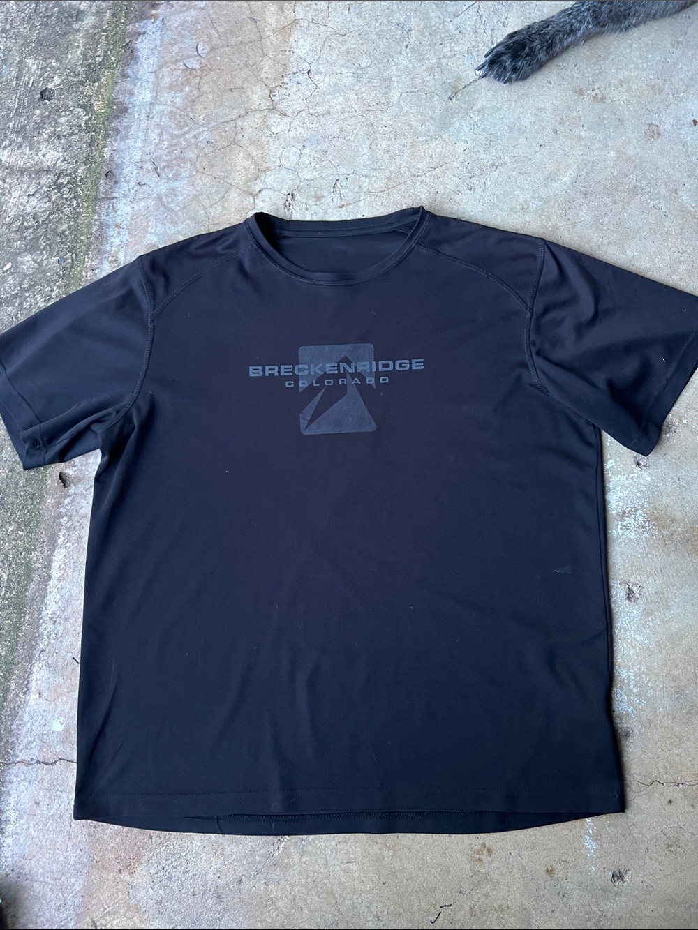 breckenridge Men's Black Short-Sleeve Performance Tee with Logo